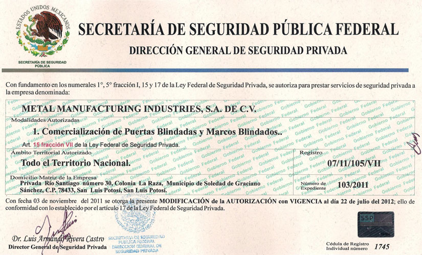 Secretaría de Seguridad Pública Federal