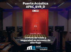 Puerta Acústica AF6C_SVR_D: Control de ruido y seguridad en accesos de alto flujo