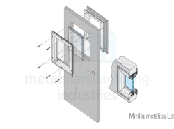 Mirilla metálica LoPro (Anemostat)