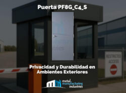 Puerta PF8G_C4_S: Privacidad y Durabilidad en Ambientes Exteriores