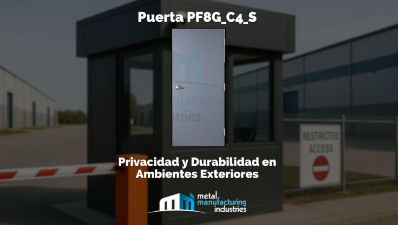 Puerta PF8G_C4_S: Privacidad y Durabilidad en Ambientes Exteriores