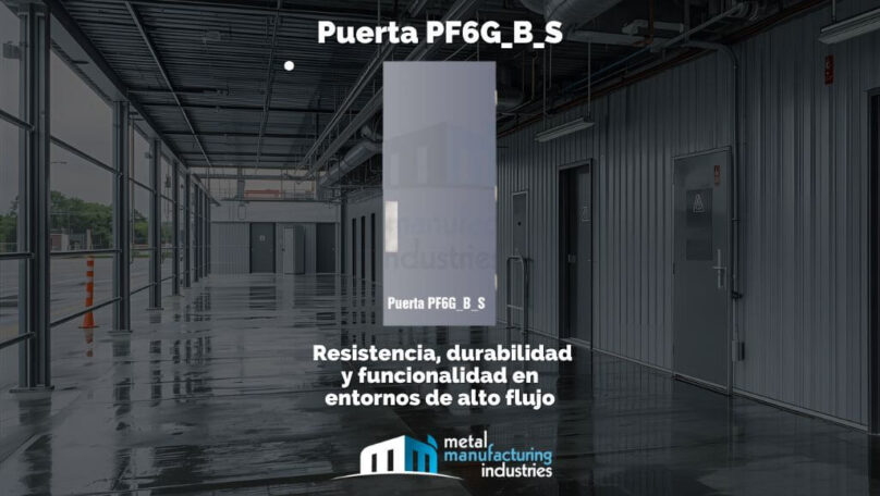 Puerta PF6G_B_S: Resistencia, durabilidad y funcionalidad en entornos de alto flujo