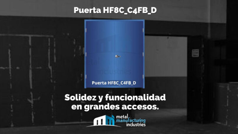 Privacidad, resistencia y amplitud: Conoce la puerta HF8C_C4FB_D de doble hoja
