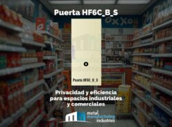 Puerta HF6C_B_S: Privacidad y eficiencia para espacios industriales y comerciales