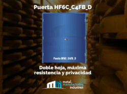 Puerta HF6C_C4FB_D: Doble hoja, máxima resistencia y privacidad