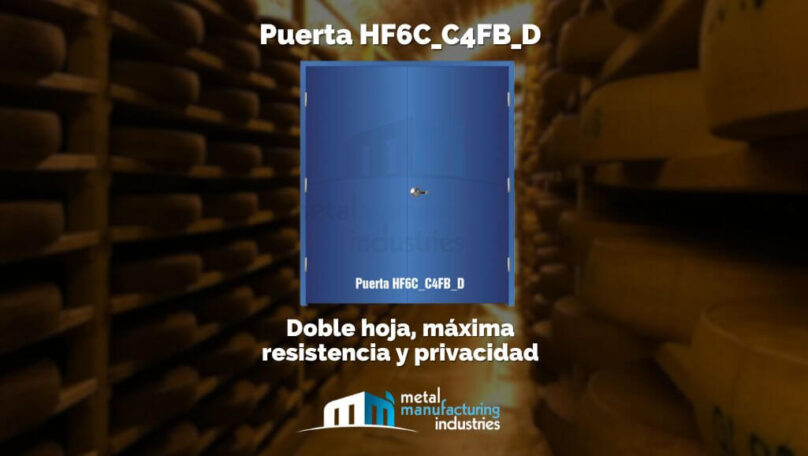 Puerta HF6C_C4FB_D: Doble hoja, máxima resistencia y privacidad
