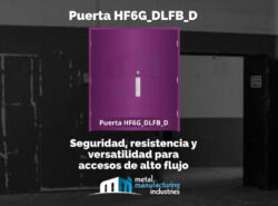 Puerta HF6G_DLFB_D: Seguridad, resistencia y versatilidad para accesos de alto flujo
