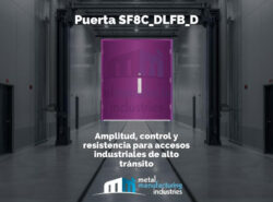 Puerta SF8C_DLFB_D: Amplitud, control y resistencia para accesos industriales de alto tránsito