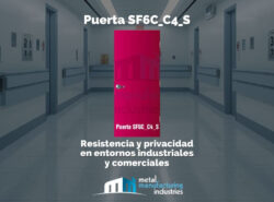 Puerta SF6C_C4_S: Resistencia, privacidad y alto desempeño para entornos industriales y comerciales