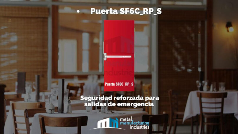 Puerta SF6C_RP_S: Seguridad reforzada para salidas de emergencia