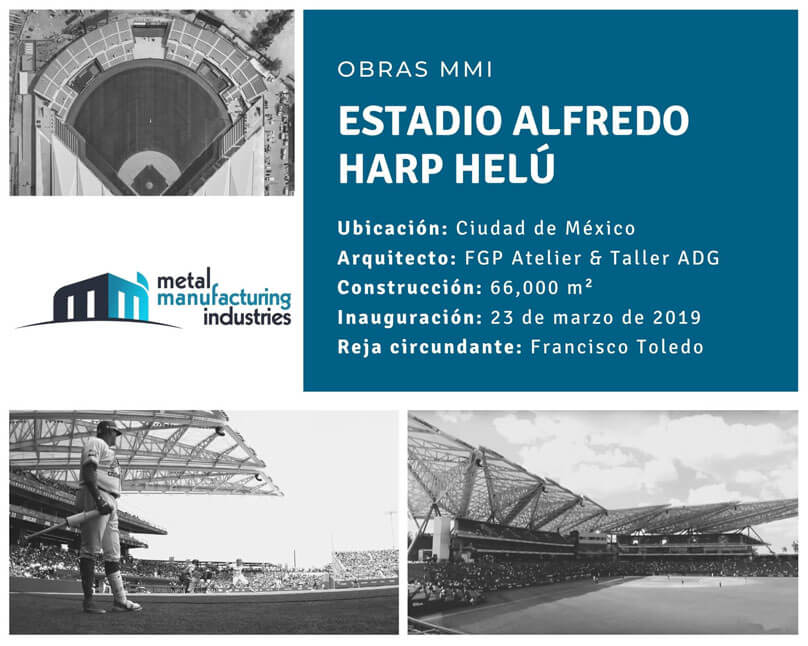 Obras: Estadio Alfredo Harp Helú