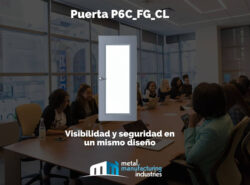 Puerta P6C_FG_CL: Visibilidad y seguridad en un mismo diseño