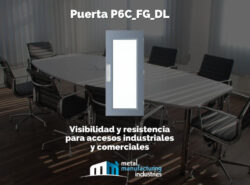 Puerta P6C_FG_DL: Visibilidad y resistencia para accesos industriales y comerciales