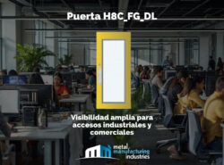 Puerta H8C_FG_DL: Visibilidad y funcionalidad para accesos industriales y comerciales