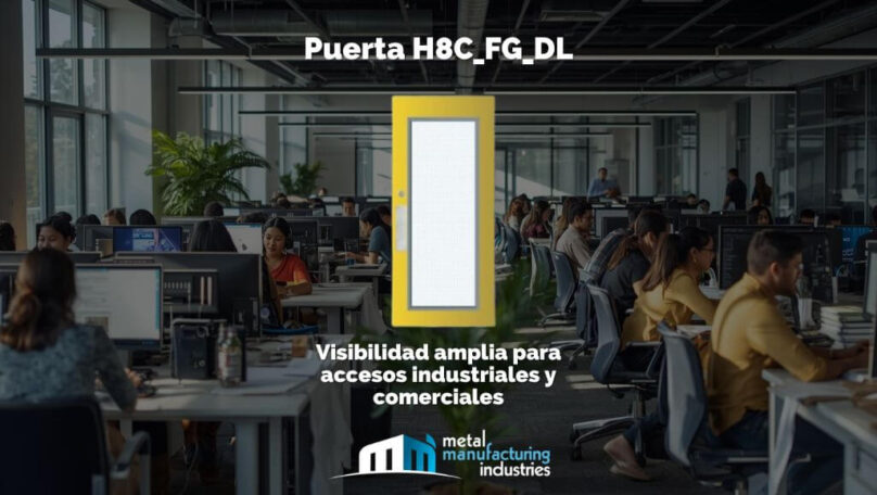 Puerta H8C_FG_DL: Visibilidad y funcionalidad para accesos industriales y comerciales