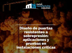 Diseño de puertas resistentes a sobrepresión: aplicaciones y pruebas en instalaciones críticas