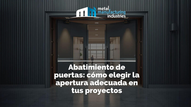 Abatimiento de puertas: cómo elegir la apertura adecuada en tus proyectos